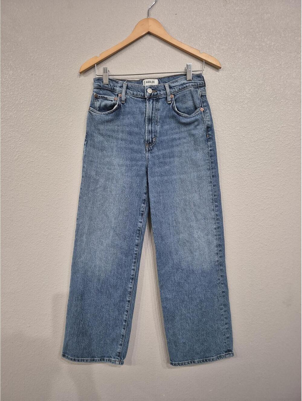 AGOLDE Ren Wide Leg Jeans Size 26 - Picture 3 of 7
